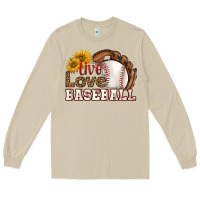 Mushroom live love baseball Long Sleeve Tee - HRA Design Shop
