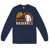 Navy live love baseball Long Sleeve Tee - HRA Design Shop
