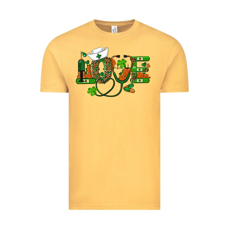 St Patricks Day Love Nurse Vintage Tee by RanaPortraitStore | Teevron