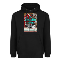 Black Western So Legend Dairy Holstein Cow Heavyweight Hoodie - LillyAllenDesigns