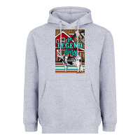Heather Grey Western So Legend Dairy Holstein Cow Heavyweight Hoodie - LillyAllenDesigns