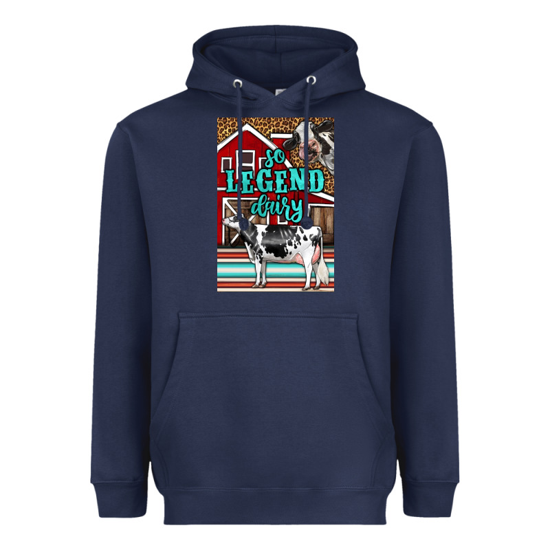 Western So Legend Dairy Holstein Cow Heavyweight Hoodie by LillyAllenDesigns | Teevron
