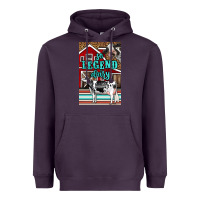Plum Western So Legend Dairy Holstein Cow Heavyweight Hoodie - LillyAllenDesigns