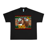 Black christmas farm and horse Urban Heavy Tee - RanaPortraitStore