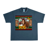 Midnight Navy christmas farm and horse Urban Heavy Tee - RanaPortraitStore