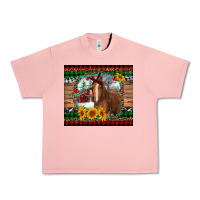 Salmon christmas farm and horse Urban Heavy Tee - RanaPortraitStore