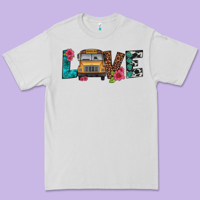 Love School Bus Premium Tee Designed By Artiststas