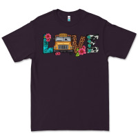 Plum love school bus Premium Tee - Artiststas