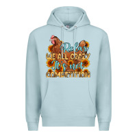 Blue Mist relax we all crazy it s not competition Premium Hoodie - MaliasSmallBusiness