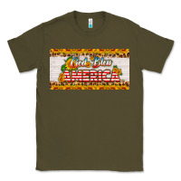 Army Green god bless america sunflower license plate Classic Tee - HRA Design Shop