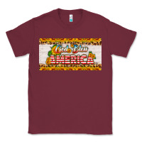 Burgundy god bless america sunflower license plate Classic Tee - HRA Design Shop
