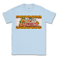 Dusty Blue god bless america sunflower license plate Classic Tee - HRA Design Shop