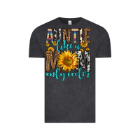 Vintage Black auntie like a mom only cooler Vintage Tee - Zillion Design Studio