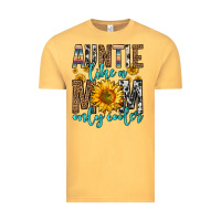 Vintage Mustard auntie like a mom only cooler Vintage Tee - Zillion Design Studio