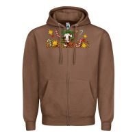 Christmas Feeling Jolly Cow Zipper Hoodie | Teevron