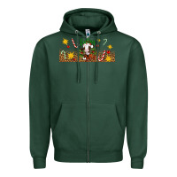 Sports Green Christmas feeling jolly cow Zipper Hoodie - Artiststas