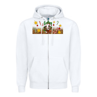 White Christmas feeling jolly cow Zipper Hoodie - Artiststas