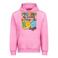 Fuchsia Pink pushing my teacher's buttons for 100 days Urban Hoodie - Artiststas