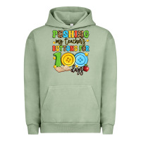 Pigment Oil Green pushing my teacher's buttons for 100 days Urban Hoodie - Artiststas