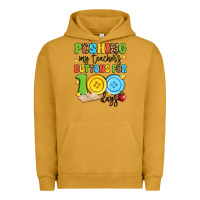 Pigment Peanut Butter pushing my teacher's buttons for 100 days Urban Hoodie - Artiststas