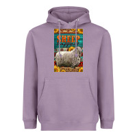 Lavender Western Sheep Happens Sunflowers Heavyweight Hoodie - LillyAllenDesigns
