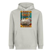 Moon Dust Western Sheep Happens Sunflowers Heavyweight Hoodie - LillyAllenDesigns