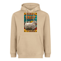 Mushroom Western Sheep Happens Sunflowers Heavyweight Hoodie - LillyAllenDesigns