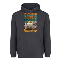 Smoke Western Sheep Happens Sunflowers Heavyweight Hoodie - LillyAllenDesigns