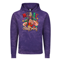 Cloud Purple Merry Christmas Caucasian girl sneakers Vintage Hoodie - RanaPortraitStore