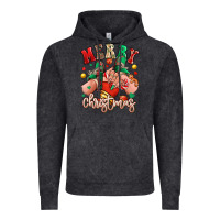 Vintage Black Merry Christmas Caucasian girl sneakers Vintage Hoodie - RanaPortraitStore