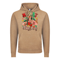 Merry Christmas Caucasian Girl Sneakers Vintage Hoodie | Teevron