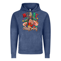 Vintage Denim Merry Christmas Caucasian girl sneakers Vintage Hoodie - RanaPortraitStore