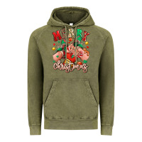 Vintage Olive Merry Christmas Caucasian girl sneakers Vintage Hoodie - RanaPortraitStore