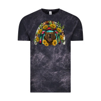 Cloud Black bear rainbow Vintage Tee - BarkalooDesign