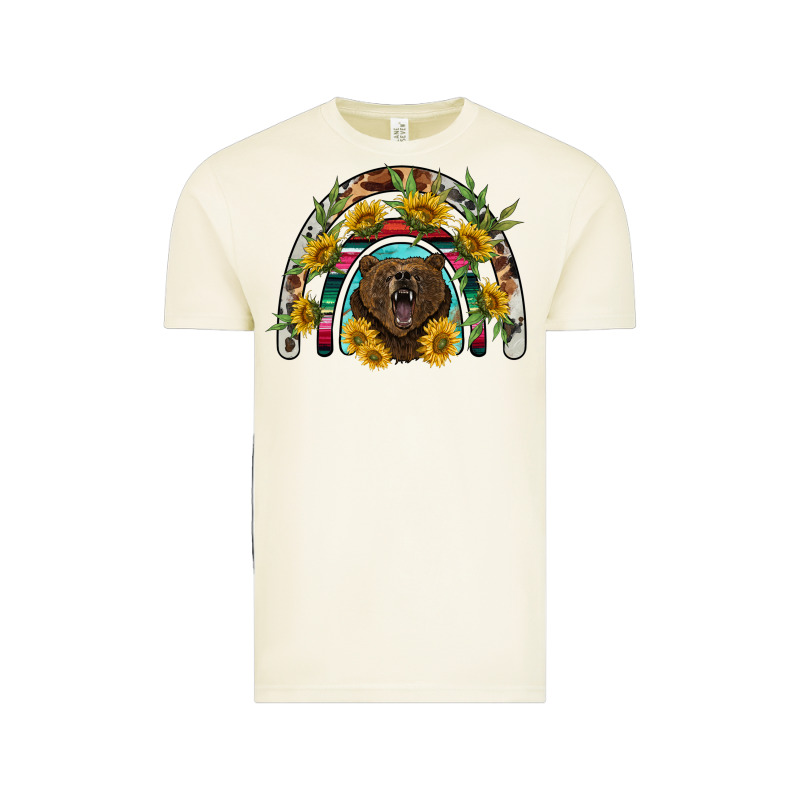 Bear Rainbow Vintage Tee by BarkalooDesign | Teevron