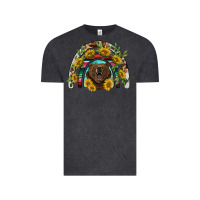 Vintage Black bear rainbow Vintage Tee - BarkalooDesign