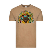 Vintage Coffee bear rainbow Vintage Tee - BarkalooDesign