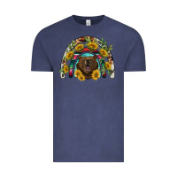 Vintage Denim bear rainbow Vintage Tee - BarkalooDesign