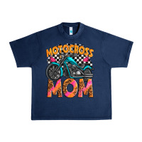 Navy motocross mom Urban Heavy Tee - texasbilliewilder