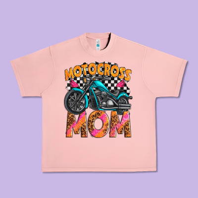 Motocross Mom Urban Heavy Tee Designed By Texasbilliewilder