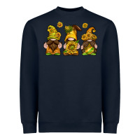 Navy sunflower gnomies Heavyweight Sweatshirt - texasbilliewilder