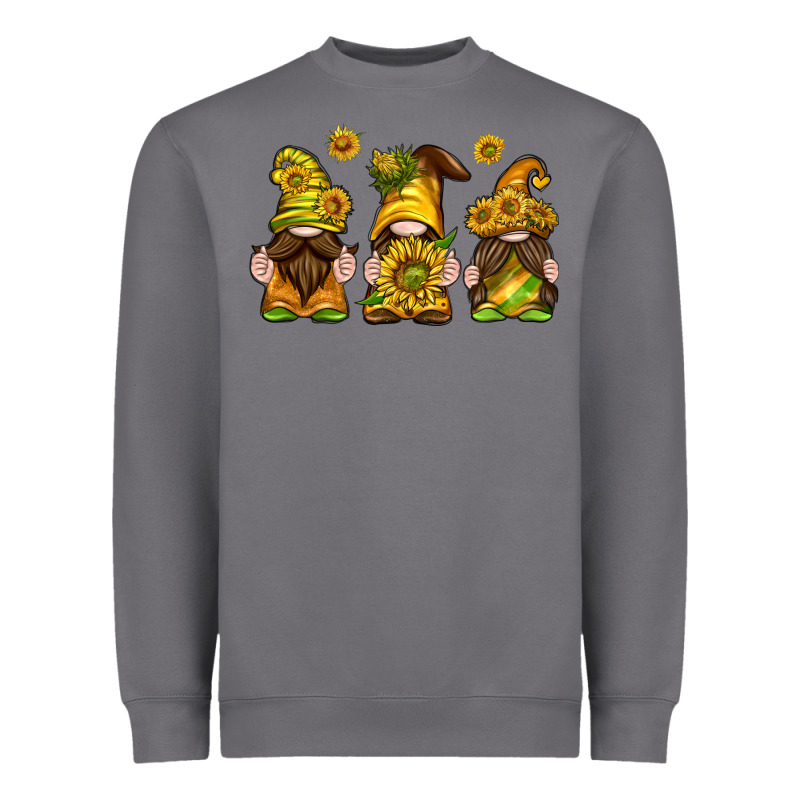 Sunflower Gnomies Heavyweight Sweatshirt by texasbilliewilder | Teevron