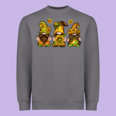 Heavyweight Sweatshirt sunflower gnomies