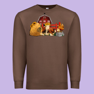 Red Barn Farm Animals Premium Sweatshirt Designed By Jasminsmagicworld