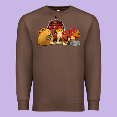 Red Barn Farm Animals Premium Sweatshirt Designed By Jasminsmagicworld