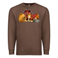 Chestnut Red Barn Farm Animals Premium Sweatshirt - Jasminsmagicworld