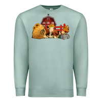 Seafoam Red Barn Farm Animals Premium Sweatshirt - Jasminsmagicworld