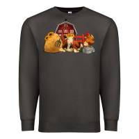 Smoke Red Barn Farm Animals Premium Sweatshirt - Jasminsmagicworld