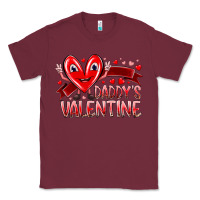 Burgundy daddy is valentine Classic Tee - RacoonDesign