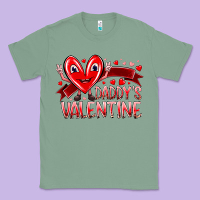 Daddy Is Valentine Classic Tee Designed By Racoondesign